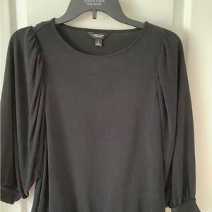 Simply Vera Vera Wang Elegant Black Blouse